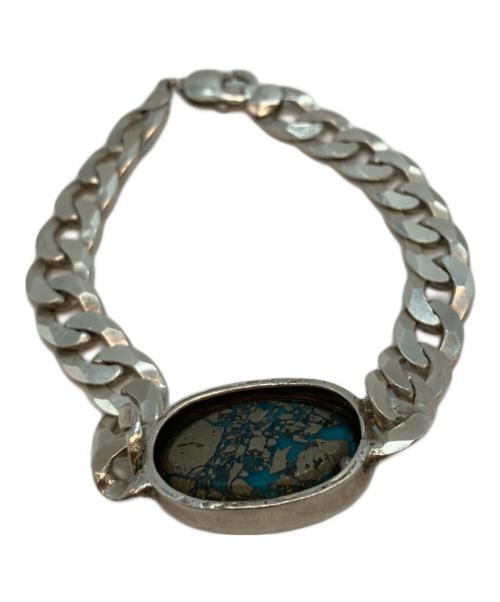 ノーブランド（ノーブランド）ノーブランド (ノーブランド) ターコイズ シルバーブレスレットの古着・服飾アイテム