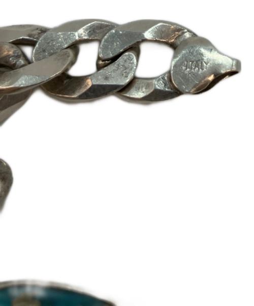 ノーブランド（ノーブランド）ノーブランド (ノーブランド) ターコイズ シルバーブレスレットの古着・服飾アイテム