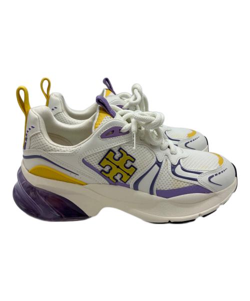 TORY BURCH（トリーバーチ）TORY BURCH (トリーバーチ) スニーカー ホワイト×イエロー サイズ:8Mの古着・服飾アイテム