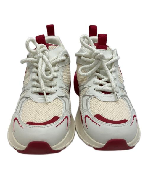 TORY BURCH（トリーバーチ）TORY BURCH (トリーバーチ) スニーカー ホワイト×レッド サイズ:25cmの古着・服飾アイテム