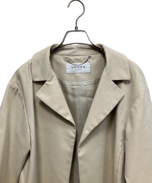 ADORE（アドーア）ADORE (アドーア) ステンカラーコート ベージュ サイズ:38の古着・服飾アイテム