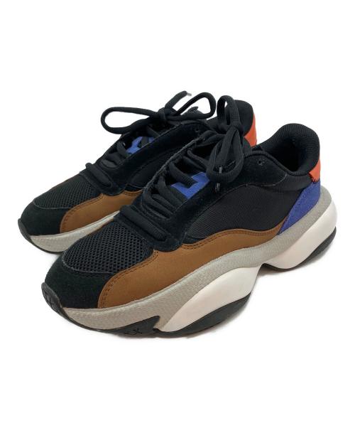 PUMA（プーマ）PUMA (プーマ) オルタレーション プレミアム レザー ローカットスニーカー ブラック サイズ:25cmの古着・服飾アイテム