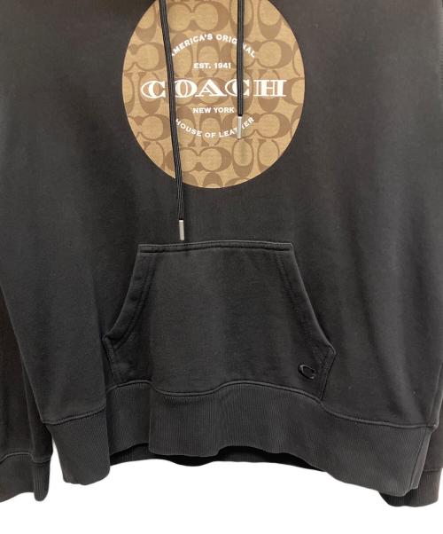 COACH（コーチ）COACH (コーチ) プルオーバーパーカー ブラック サイズ:XSの古着・服飾アイテム