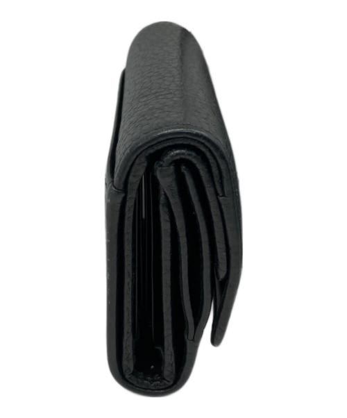 PRADA（プラダ）PRADA (プラダ) 3つ折り財布 ブラックの古着・服飾アイテム