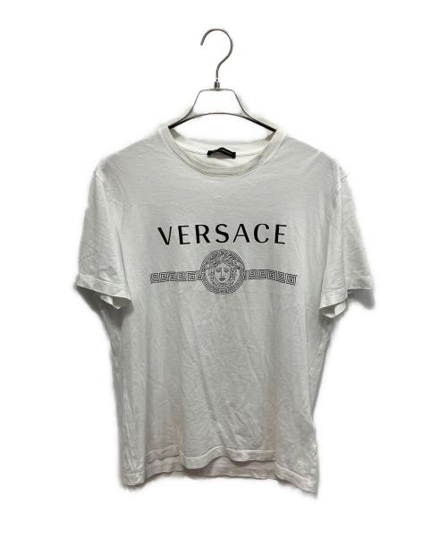 VERSACE（ヴェルサーチェ）VERSACE (ヴェルサーチェ) メデューサ 半袖Tシャツ ホワイト サイズ:XLの古着・服飾アイテム