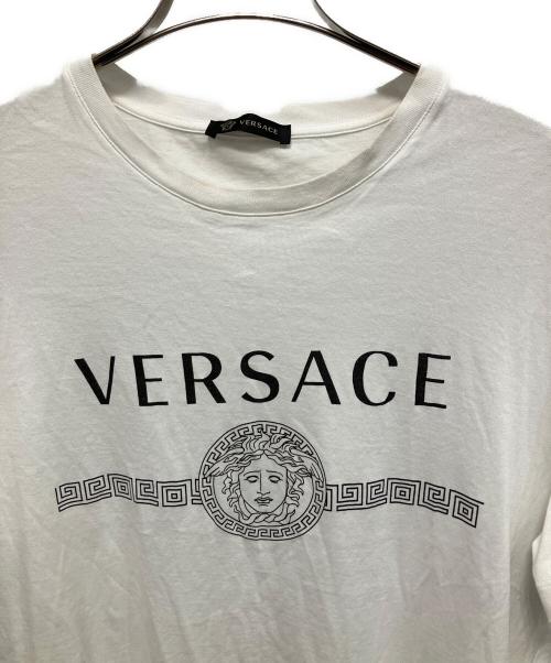 VERSACE（ヴェルサーチェ）VERSACE (ヴェルサーチェ) メデューサ 半袖Tシャツ ホワイト サイズ:XLの古着・服飾アイテム