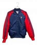 adidasアディダス）の古着「プレミアム カレッジジャケット」｜レッド×ブルー