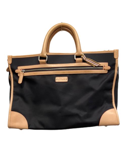 PAUL SMITH（ポールスミス）PAUL SMITH (ポールスミス) ビジネスバッグ ブラック×ベージュの古着・服飾アイテム