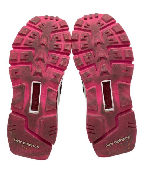 NEW BALANCE（ニューバランス）NEW BALANCE (ニューバランス) ローカットスニーカー ホワイト×ピンク サイズ:27cmの古着・服飾アイテム