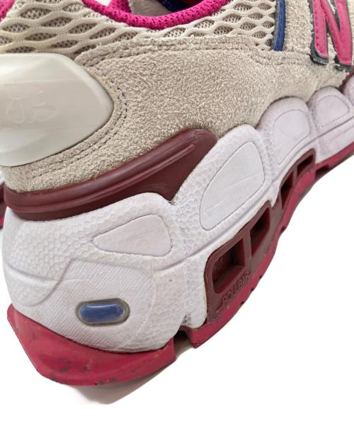 NEW BALANCE（ニューバランス）NEW BALANCE (ニューバランス) ローカットスニーカー ホワイト×ピンク サイズ:27cmの古着・服飾アイテム