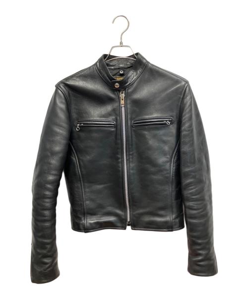 VANSON（バンソン）VANSON (バンソン) シングルライダースジャケット ブラック サイズ:36の古着・服飾アイテム