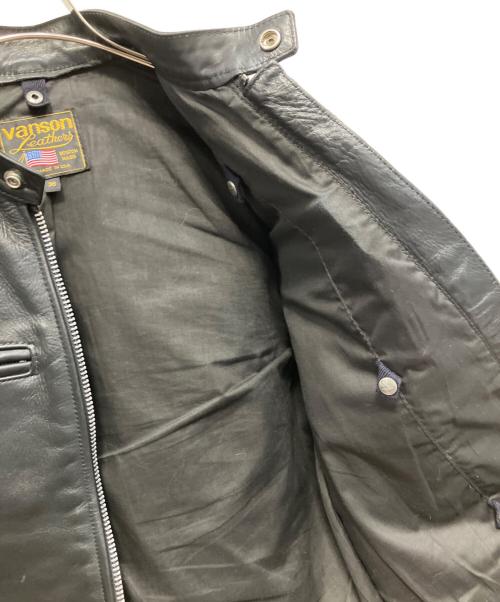 VANSON（バンソン）VANSON (バンソン) シングルライダースジャケット ブラック サイズ:36の古着・服飾アイテム