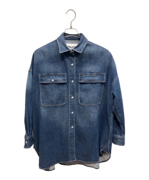 Healthy DENIM（ヘルシーデニム）Healthy DENIM (ヘルシーデニム) ビッグシルエットデニムシャツ 長袖シャツ ブルー サイズ:1の古着・服飾アイテム