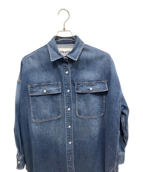 Healthy DENIM（ヘルシーデニム）Healthy DENIM (ヘルシーデニム) ビッグシルエットデニムシャツ 長袖シャツ ブルー サイズ:1の古着・服飾アイテム