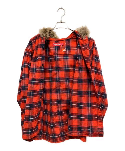 SUPREME（シュプリーム）SUPREME (シュプリーム) 長袖シャツ レッド サイズ:Mの古着・服飾アイテム