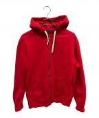 POLO RALPH LAURENポロ・ラルフローレン）の古着「裏起毛 ジップパーカー」｜レッド