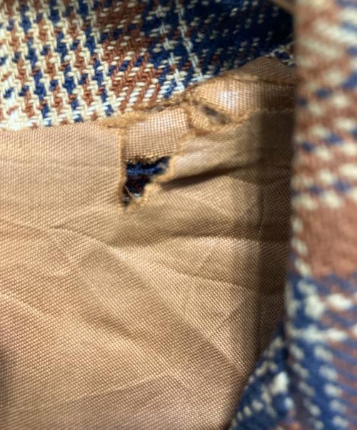 PENDLETON（ペンドルトン）PENDLETON (ペンドルトン) 70s チェック柄 3Bウールチェックジャケット ブラウン サイズ:Lの古着・服飾アイテム