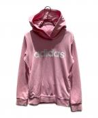 adidasアディダス）の古着「プルオーバーパーカー」｜ピンク