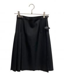 O'NEIL OF DUBLIN（オニールオブダブリン）の古着「ウールラップスカート」｜ブラック