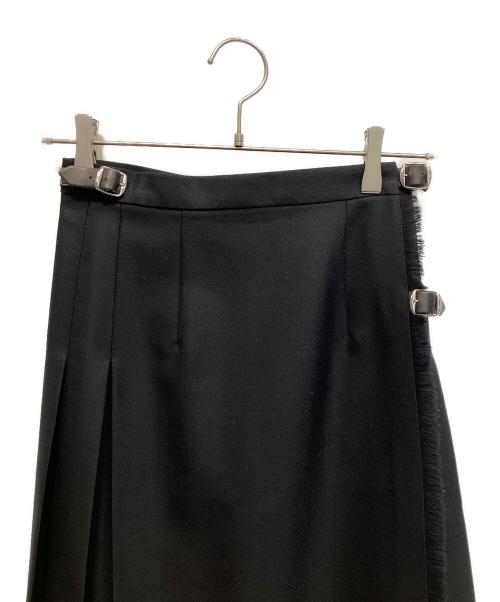 O'NEIL OF DUBLIN（オニールオブダブリン）O'NEIL OF DUBLIN (オニールオブダブリン) ウールラップスカート ブラック サイズ:40の古着・服飾アイテム