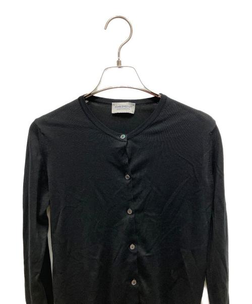 JOHN SMEDLEY（ジョンスメドレー）JOHN SMEDLEY (ジョンスメドレー) 薄手カーディガン ブラック サイズ:Sの古着・服飾アイテム