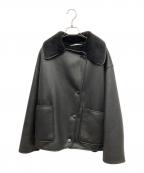 ZARAザラ）の古着「ダブルフェイスジャケット」｜ブラック