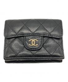 CHANEL（シャネル）の古着「3つ折り財布」｜ブラック