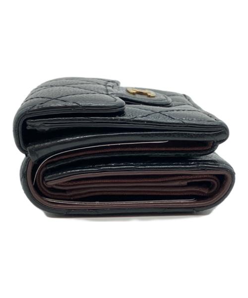 CHANEL（シャネル）CHANEL (シャネル) 3つ折り財布 ブラックの古着・服飾アイテム