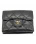 CHANEL（シャネル）の古着「3つ折り財布」｜ブラック