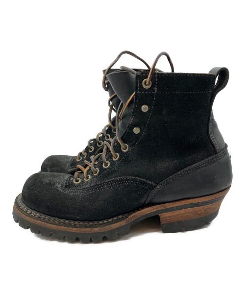 WHITE'S BOOTS（ホワイツブーツ）WHITE'S BOOTS (ホワイツブーツ) スモークジャンパー レースアップブーツ ブラック サイズ:8Eの古着・服飾アイテム