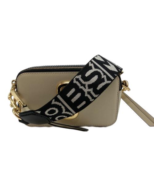 MARC JACOBS（マークジェイコブズ）MARC JACOBS (マークジェイコブズ) スナップショットショルダーバッグ アイボリー×ブラックの古着・服飾アイテム