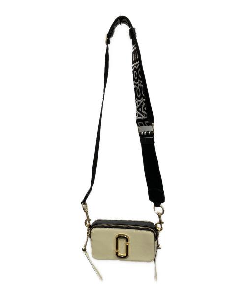MARC JACOBS（マークジェイコブズ）MARC JACOBS (マークジェイコブズ) スナップショットショルダーバッグ アイボリー×ブラックの古着・服飾アイテム