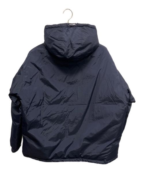 mine（マイン）mine (マイン) TAION (タイオン) Down Double Zip Hoodie ダウンジャケット ネイビー サイズ:2の古着・服飾アイテム