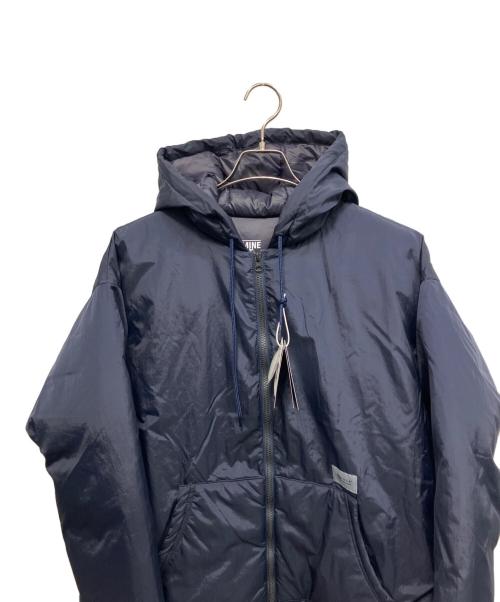 mine（マイン）mine (マイン) TAION (タイオン) Down Double Zip Hoodie ダウンジャケット ネイビー サイズ:2の古着・服飾アイテム