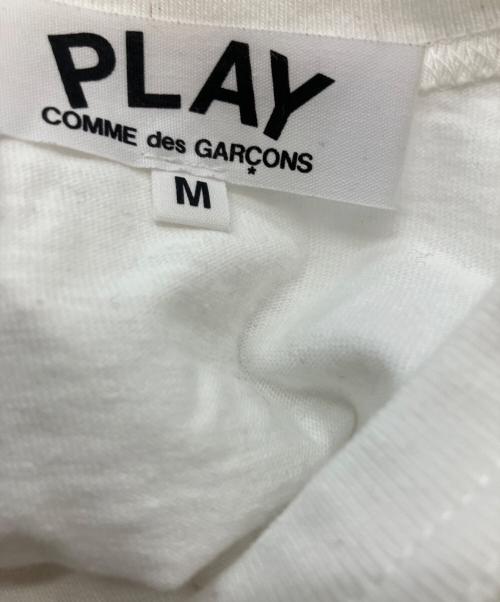 PLAY COMME des GARCONS（プレイコムデギャルソン）PLAY COMME des GARCONS (プレイコムデギャルソン) ロングスリーブTシャツ ホワイト サイズ:Mの古着・服飾アイテム