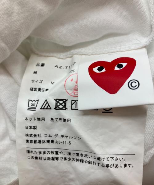 PLAY COMME des GARCONS（プレイコムデギャルソン）PLAY COMME des GARCONS (プレイコムデギャルソン) ロングスリーブTシャツ ホワイト サイズ:Mの古着・服飾アイテム