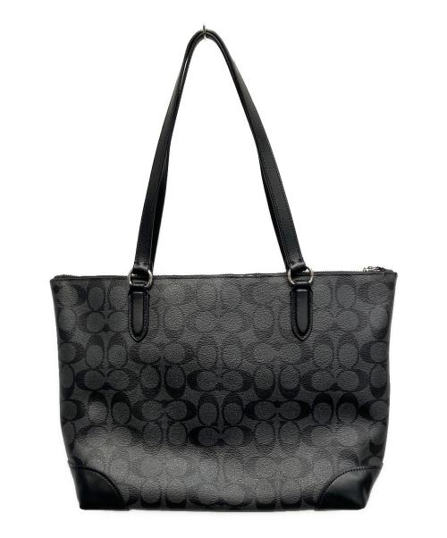 COACH（コーチ）COACH (コーチ) シグネチャー トートバッグ ブラックの古着・服飾アイテム