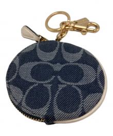 COACH（コーチ）の古着「キーリング付きコインケース」｜インディゴ