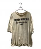 HARLEY-DAVIDSONハーレーダビッドソン）の古着「半袖カットソー」｜ベージュ