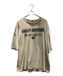HARLEY-DAVIDSON（ハーレーダビッドソン）の古着「半袖カットソー」｜ベージュ