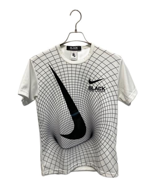 NIKE（ナイキ）NIKE (ナイキ) BLACK COMME des GARCONS (ブラックコムデギャルソン) BIG SWOOSH 半袖カットソー ホワイト サイズ:Mの古着・服飾アイテム