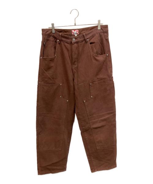 starteam（スターチーム）starteam (スターチーム) ダブルニーデニムパンツ ブラウン サイズ:W34の古着・服飾アイテム
