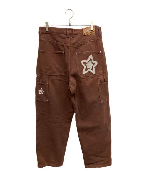 starteam（スターチーム）starteam (スターチーム) ダブルニーデニムパンツ ブラウン サイズ:W34の古着・服飾アイテム
