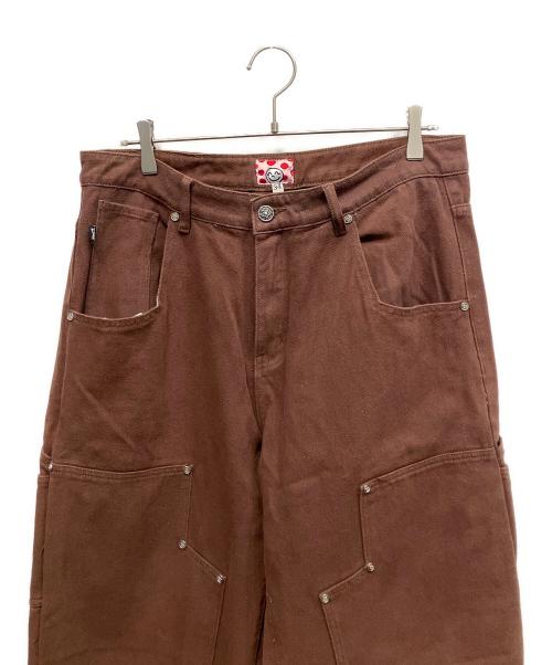 starteam（スターチーム）starteam (スターチーム) ダブルニーデニムパンツ ブラウン サイズ:W34の古着・服飾アイテム