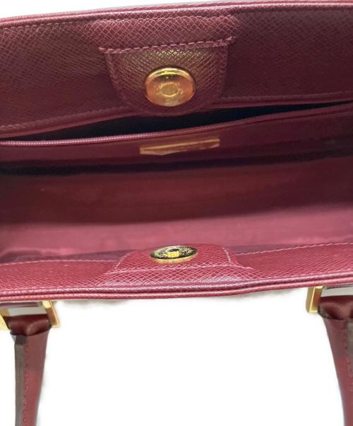 BURBERRY（バーバリー）BURBERRY (バーバリー) ノバチェックハンドバッグ レッドの古着・服飾アイテム