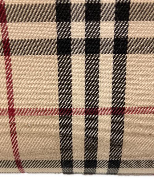 BURBERRY（バーバリー）BURBERRY (バーバリー) ノバチェックハンドバッグ レッドの古着・服飾アイテム