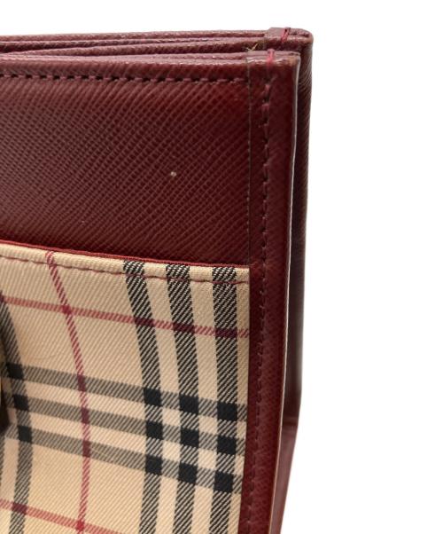 BURBERRY（バーバリー）BURBERRY (バーバリー) ノバチェックハンドバッグ レッドの古着・服飾アイテム
