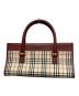 BURBERRY（バーバリー）の古着「ノバチェックハンドバッグ」｜レッド