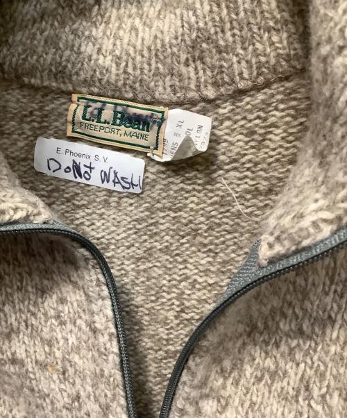 L.L.Bean（エルエルビーン マウンテンパーカー）L.L.Bean (エルエルビーン) 80sニットジャケット ベージュ サイズ:XLの古着・服飾アイテム