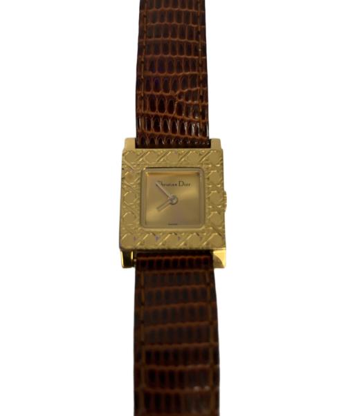 Christian Dior（クリスチャン ディオール）Christian Dior (クリスチャン ディオール) クォーツ レザーベルト CD3917 リストウォッチの古着・服飾アイテム